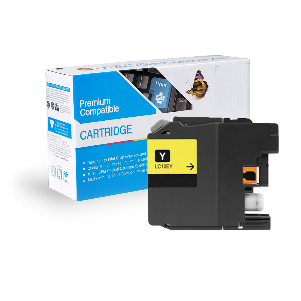 Brother LC10EY Compat Super High Yield Yellow Ink Cartridge